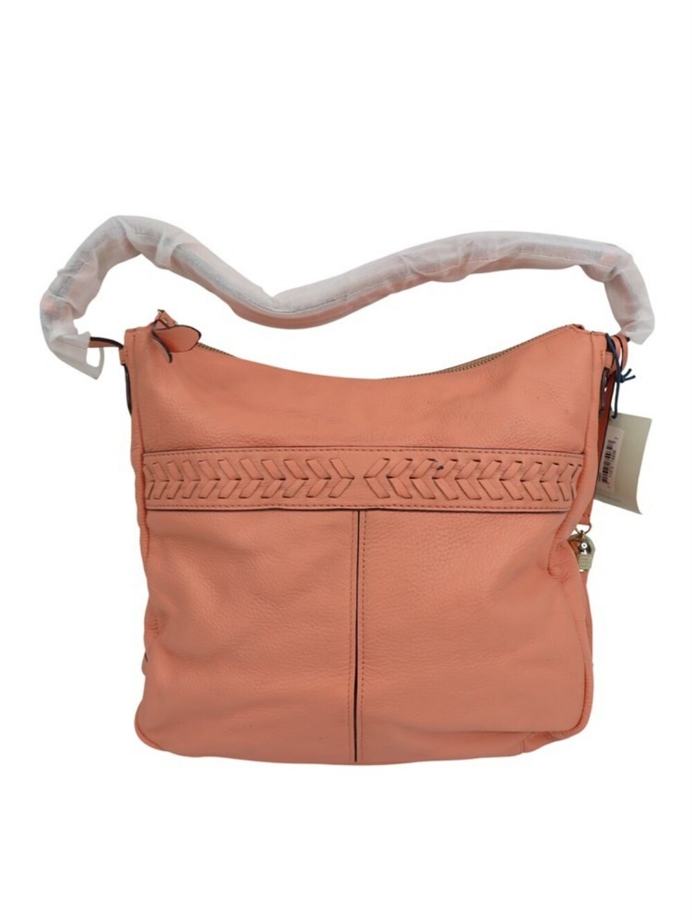 Cole Haan Peach Leather Shoulder Bag
